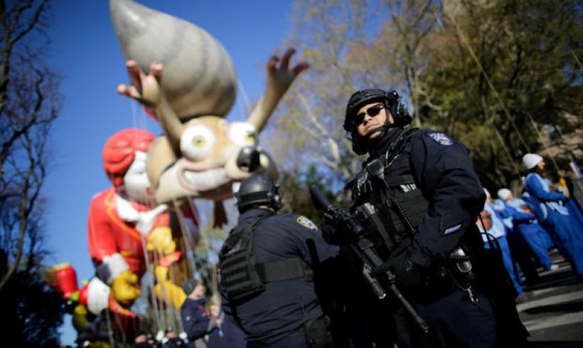 Balloon pops at Macy’s Thanksgiving Day Parade