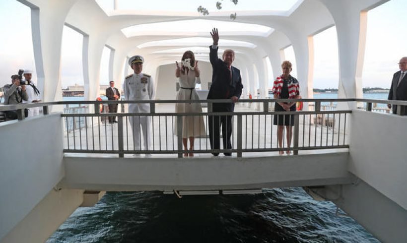 Trump visits Pearl Harbor ahead of Asia trip Trump visits Pearl Harbor ahead of Asia trip