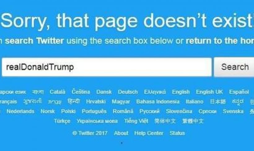 Trump’s Twitter account goes on brief hiatus