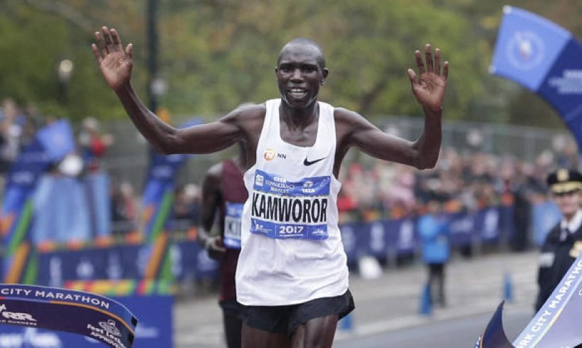 Geoffrey Kamworor of Kenya wins men’s New York City Marathon