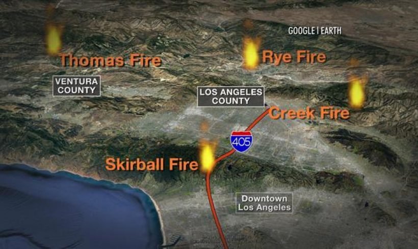 Most destructive Calif. wildfire eyes communities northwest of L.A.