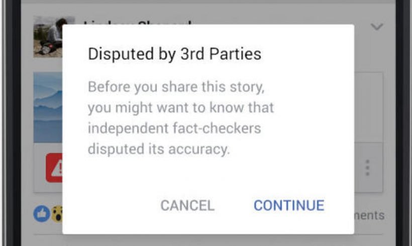 Facebook will no longer use “disputed flags” to identify fake news articles Facebook will no longer use “disputed flags” to identify fake news articles