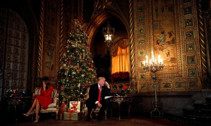 Trump, first lady take calls from children looking for Santa Claus Trump, first lady take calls from children looking for Santa Claus