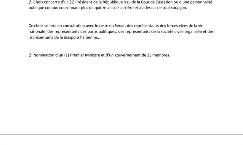 L’amnistie aux gangs: une prévision à envisager dans la transition en préparation L’amnistie aux gangs: une prévision à envisager dans la transition en préparation